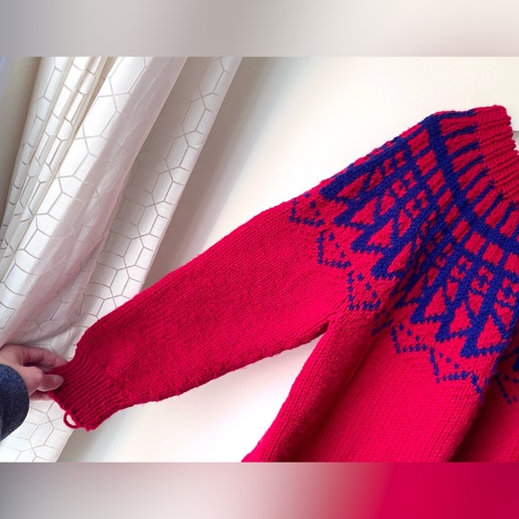 Chunky knit fairisle sweater - Picture 9 of 10